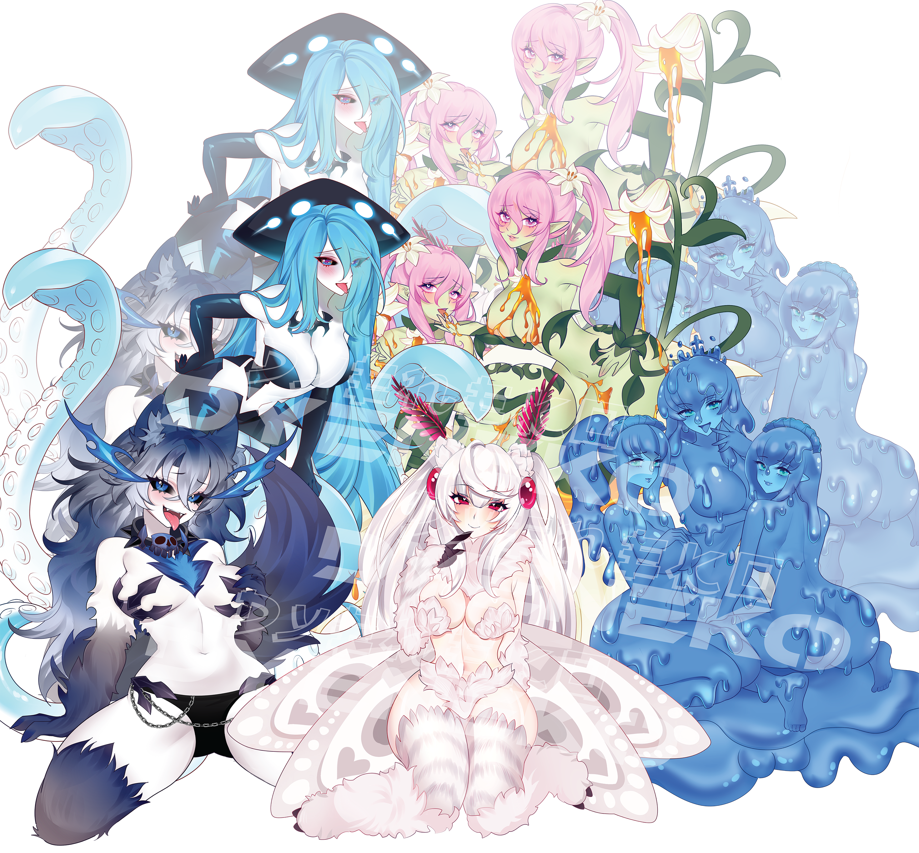 Monster Girls Stickers