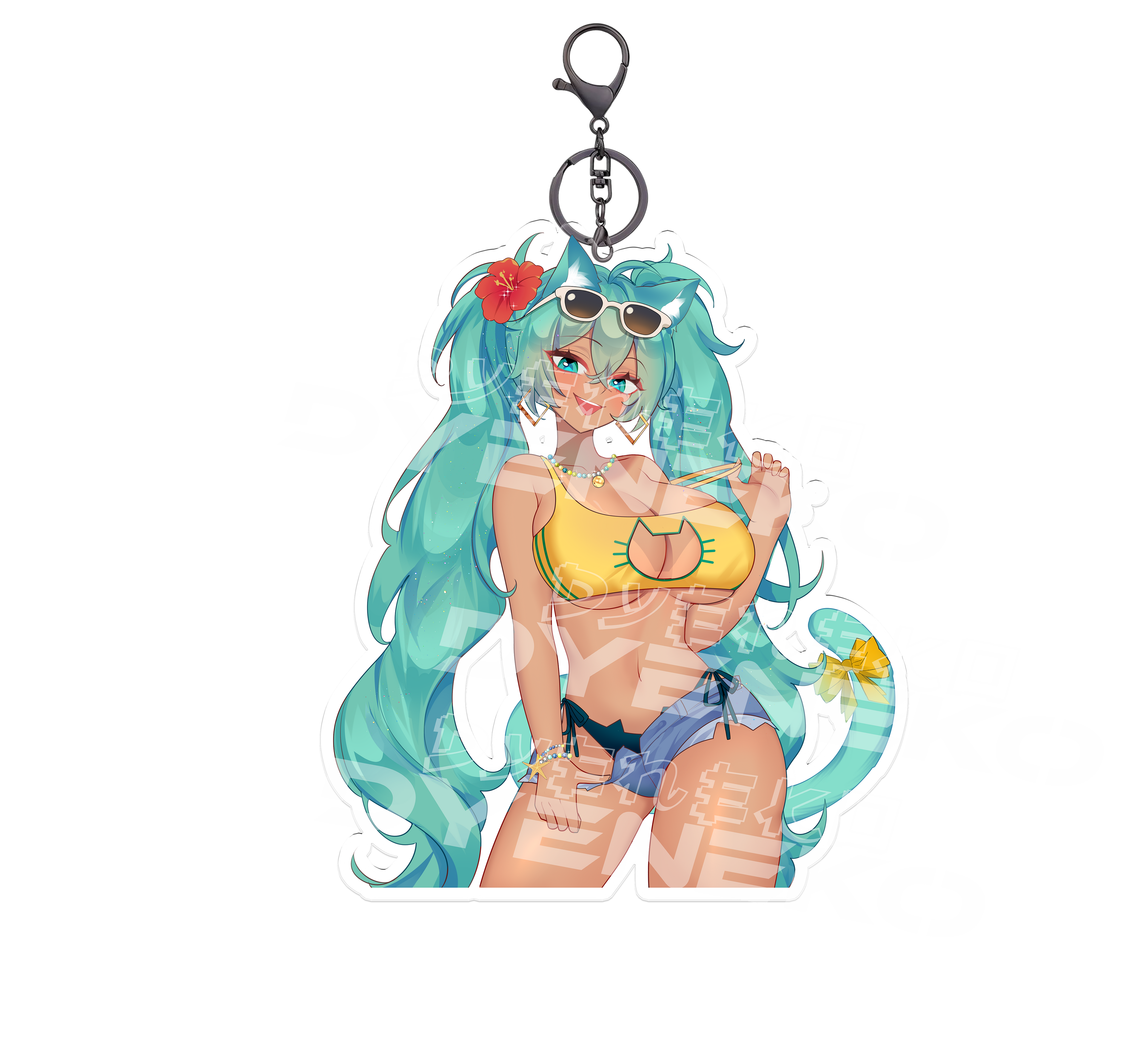 Brazilian Miku Keychain