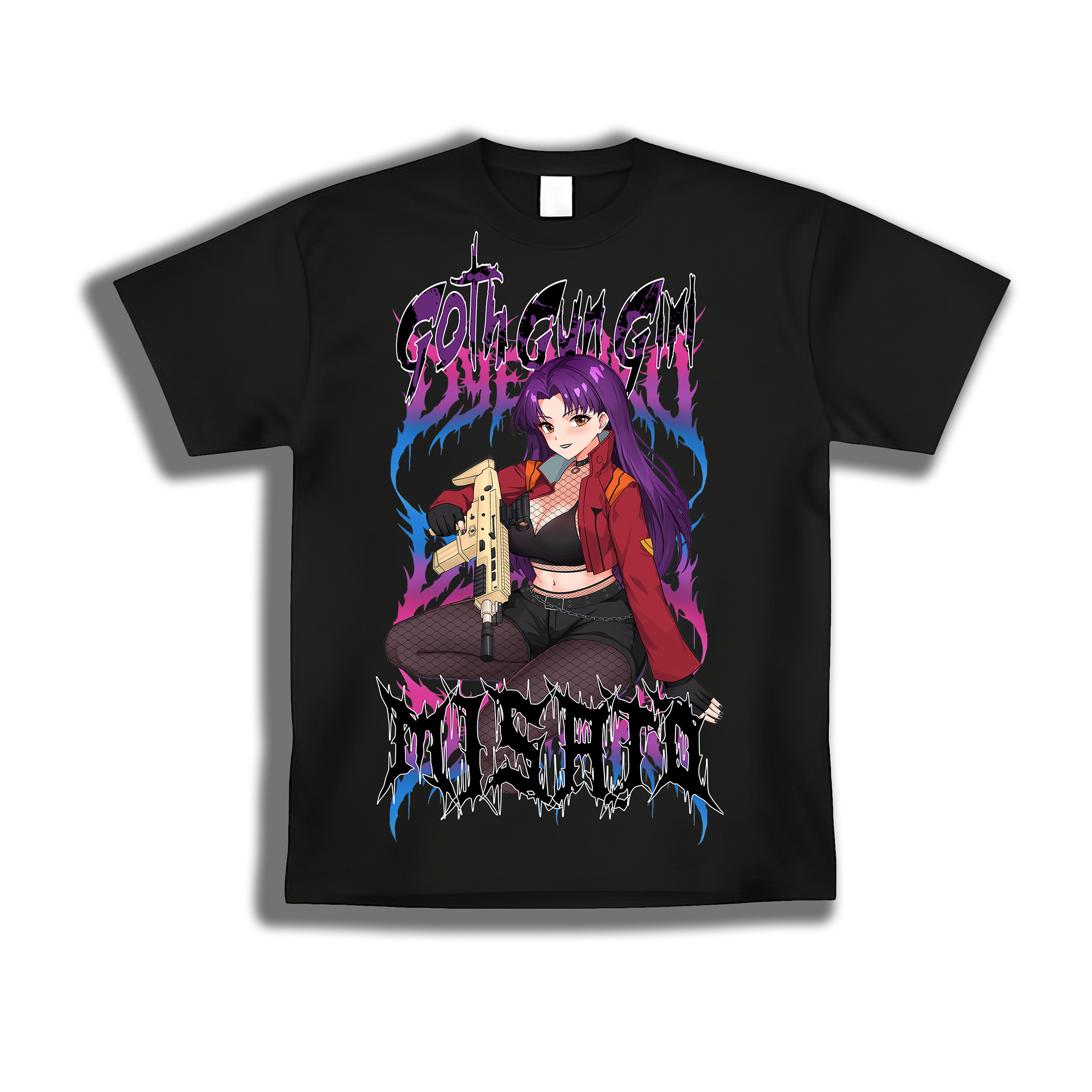 Misato Katsuragi Goth Shirt