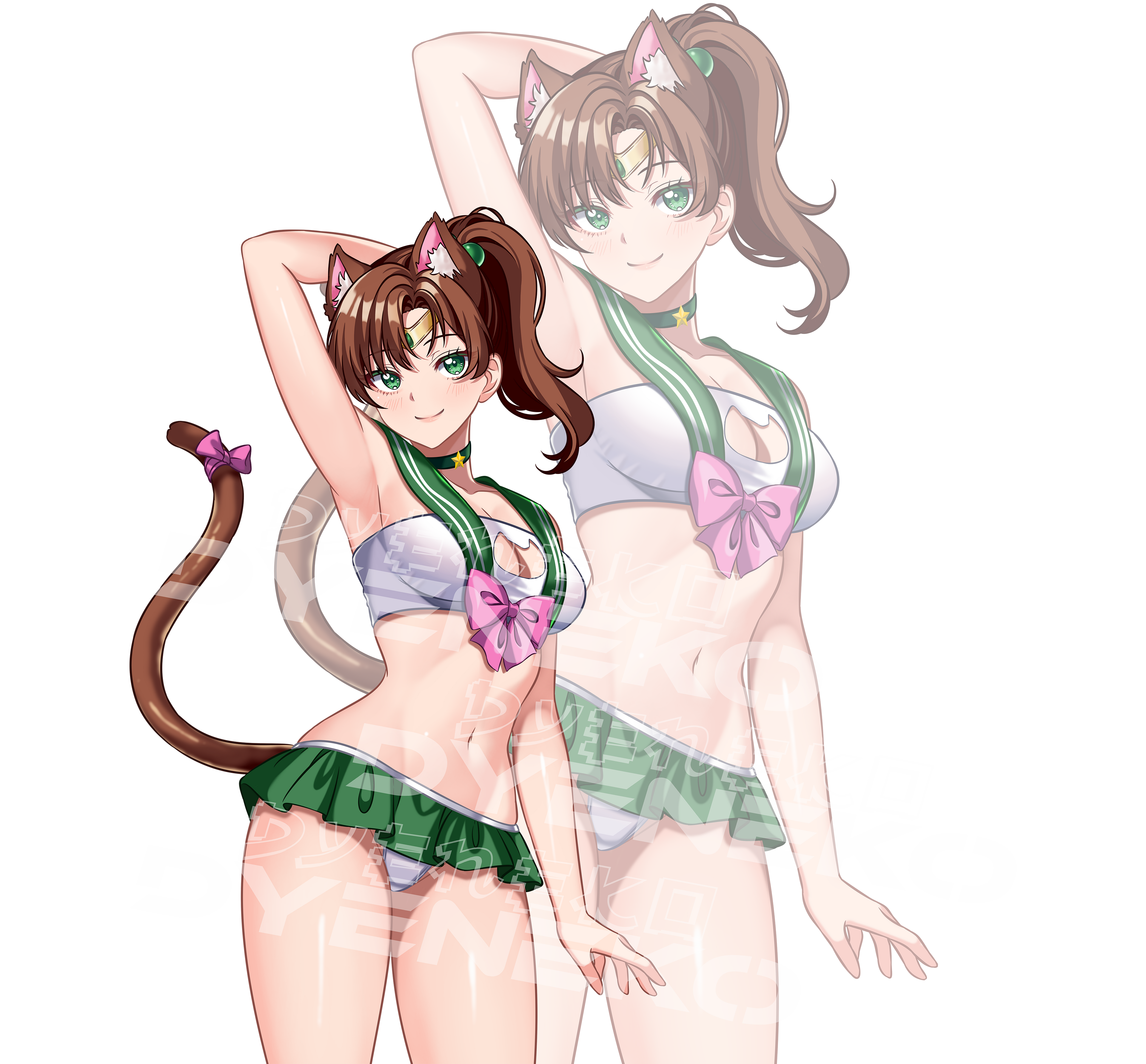 Sailor Scouts Neko Stickers