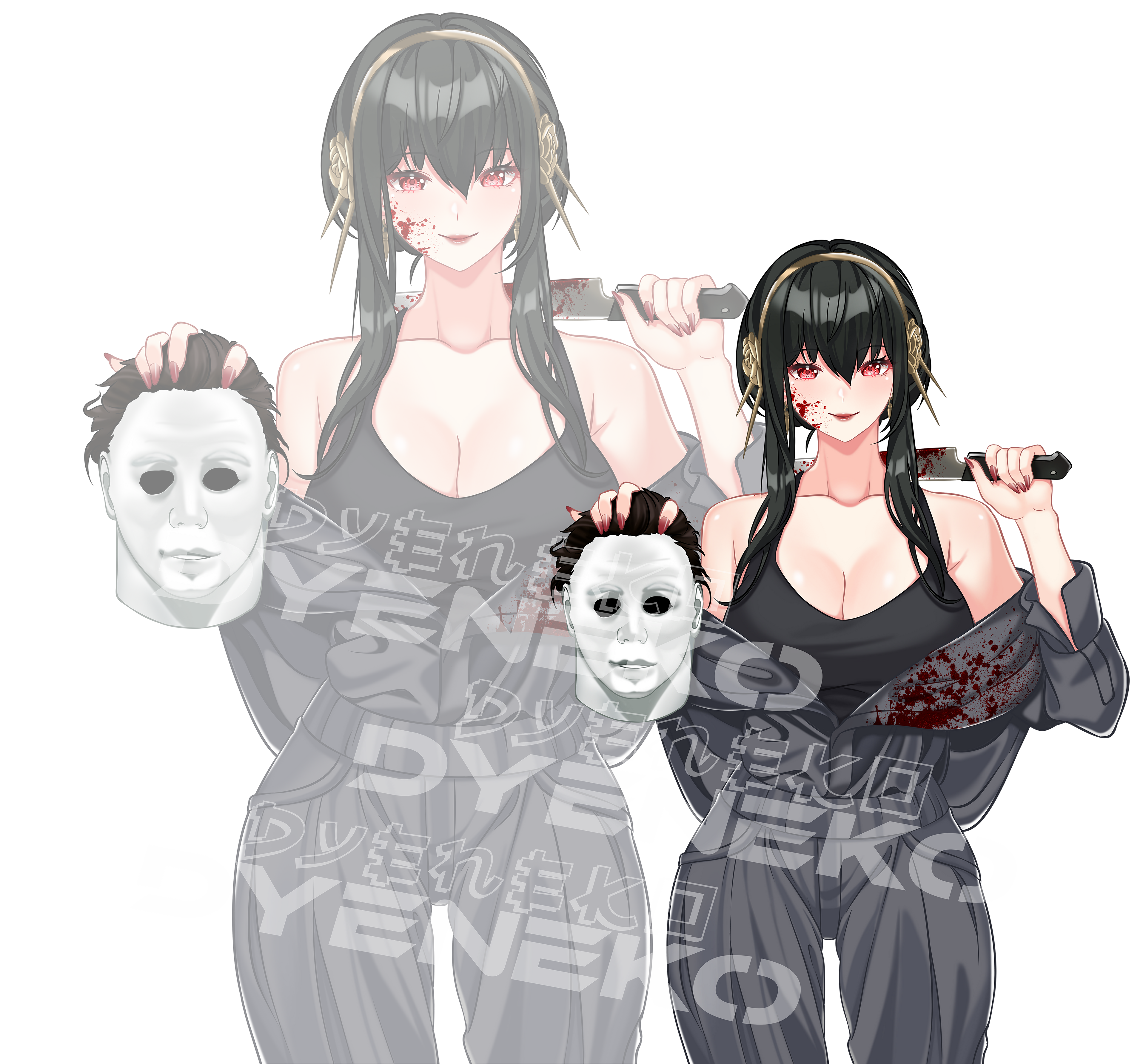 Horror Waifus Stickers