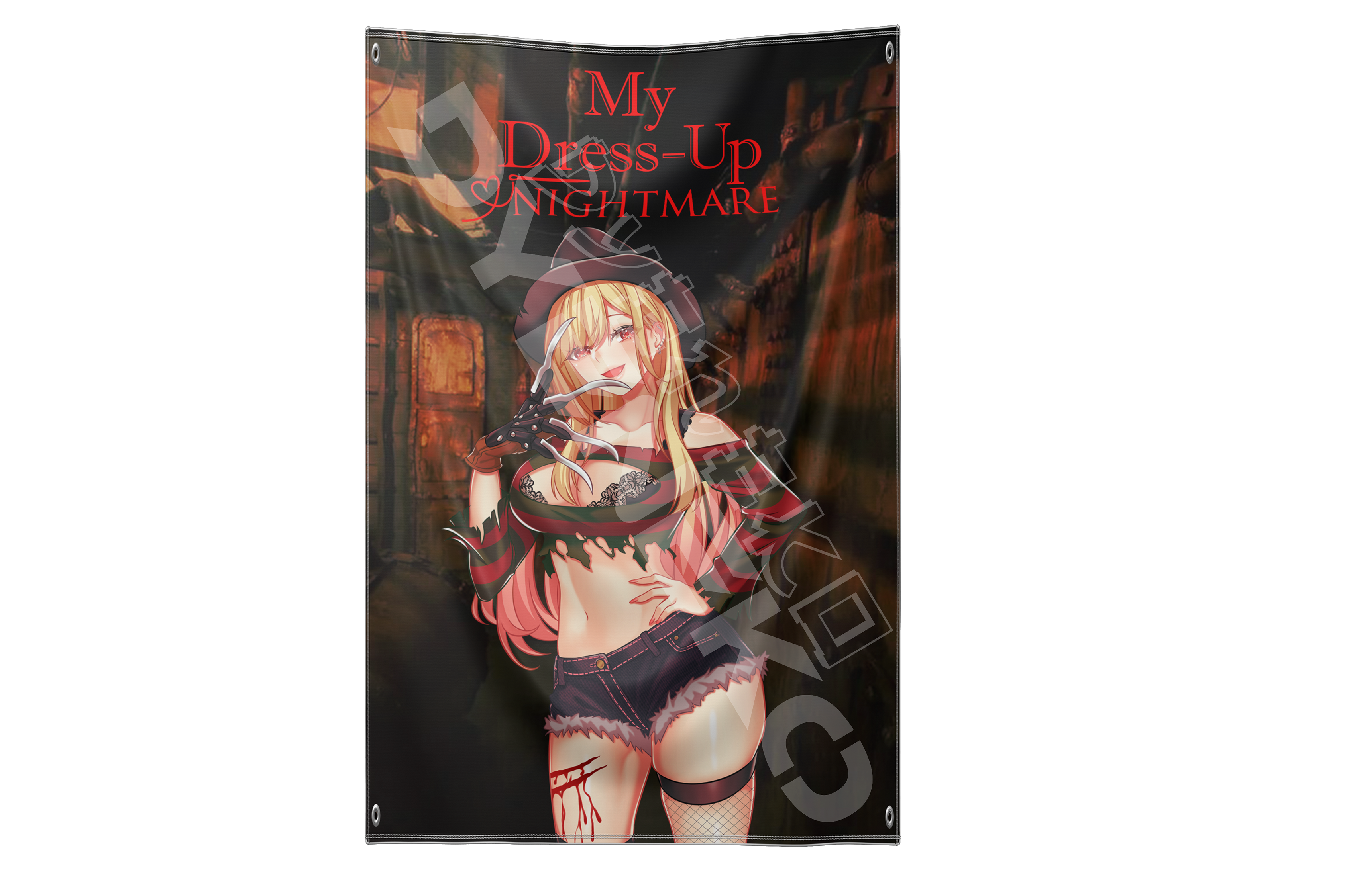 Horror Waifus Tapestry