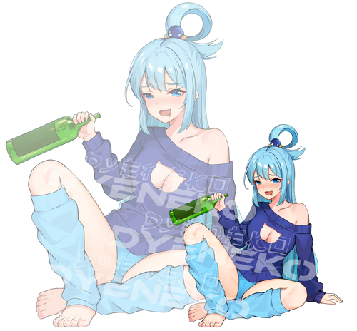 Aqua Stickers