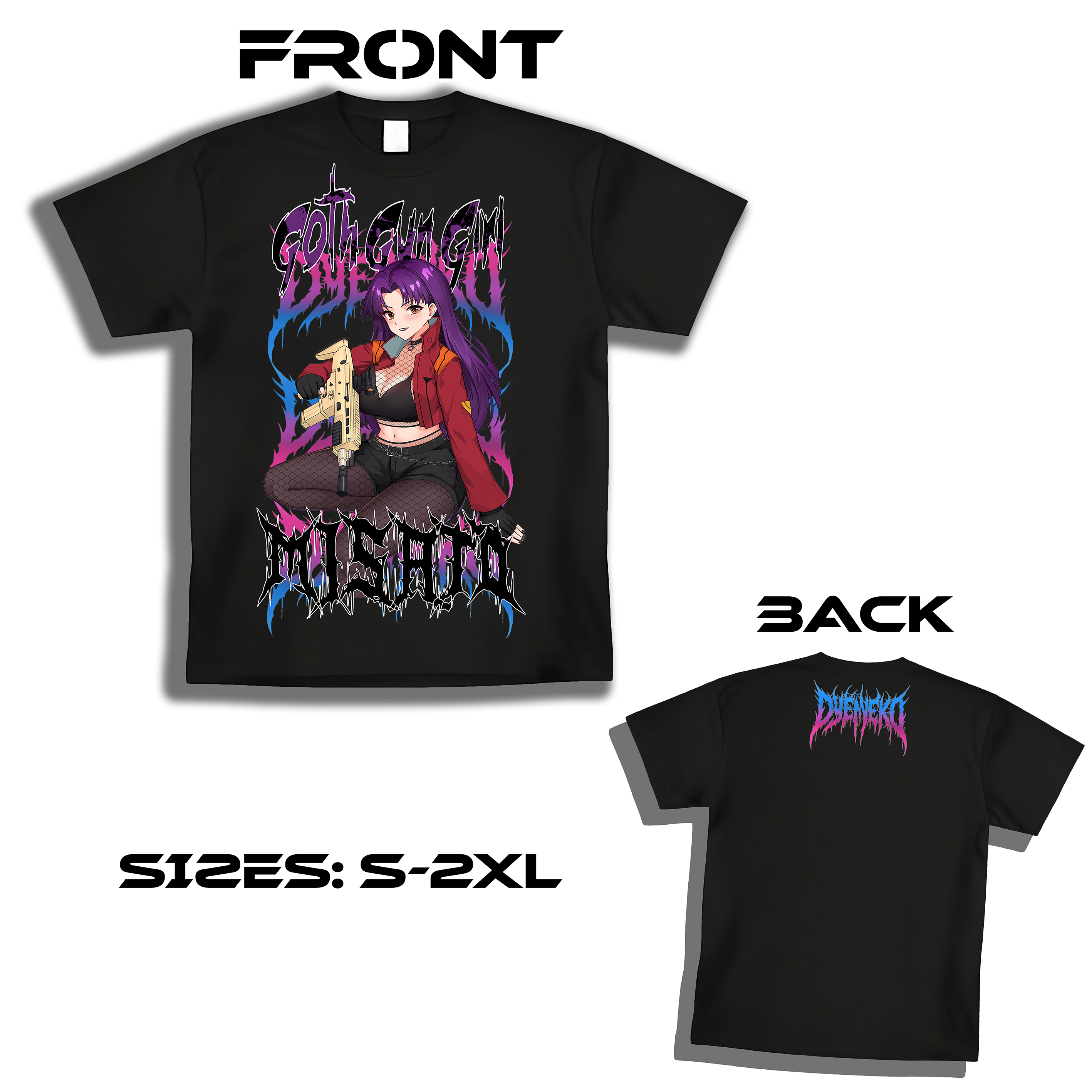 Misato Katsuragi Goth Shirt