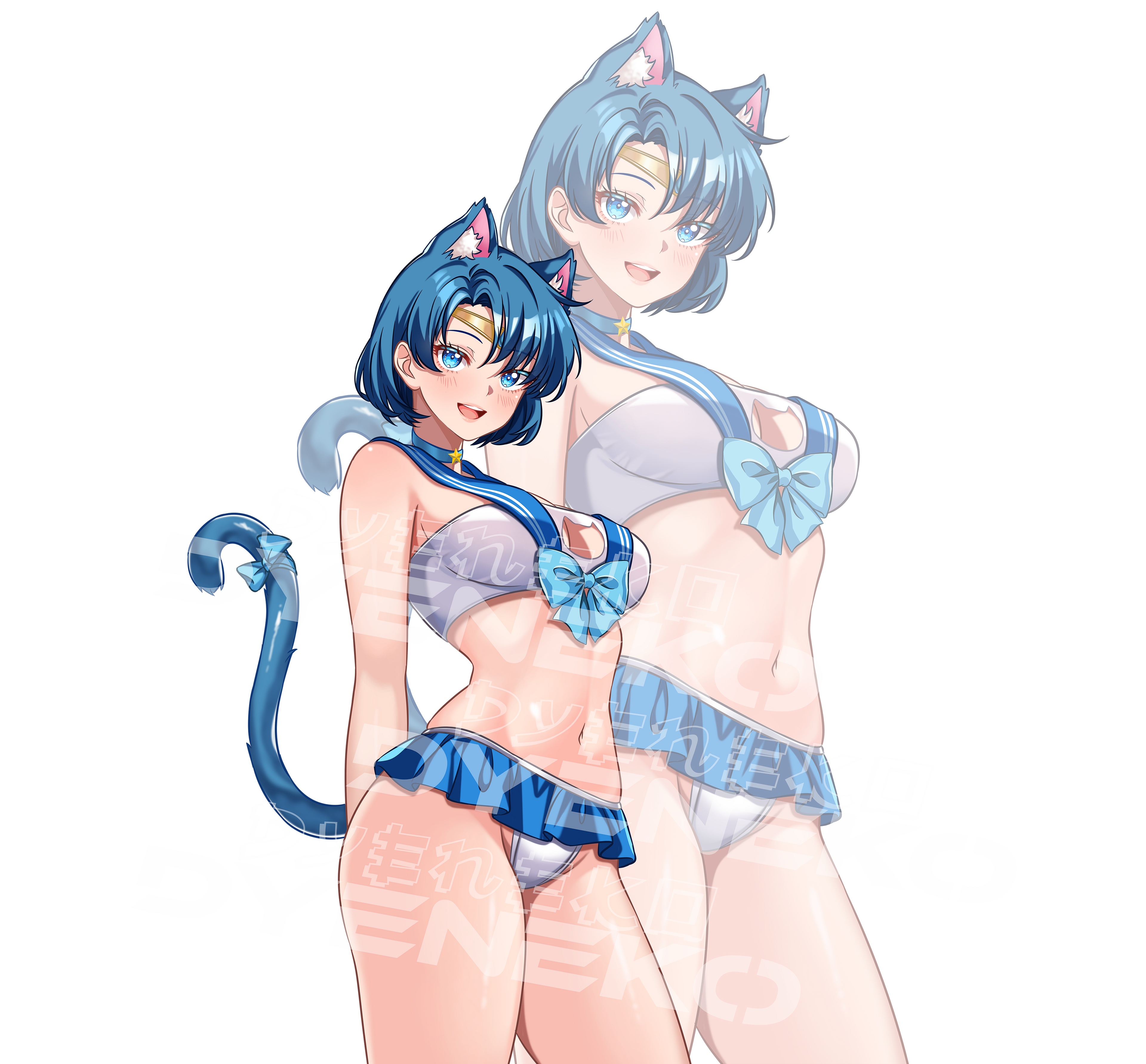 Sailor Scouts Neko Stickers