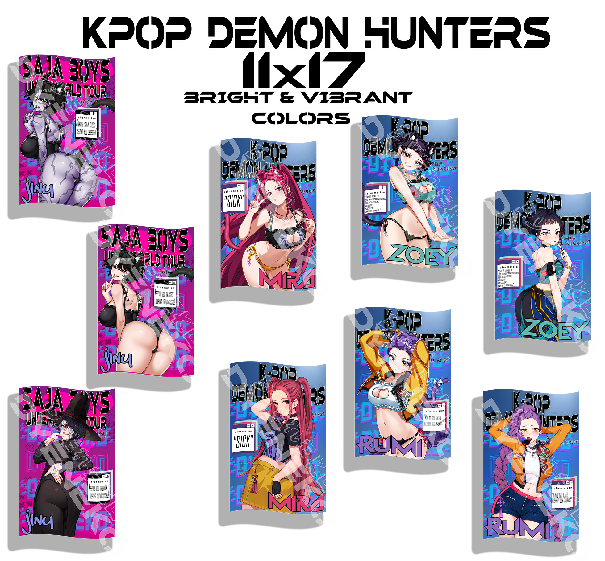 K-pop Demon Hunter Posters