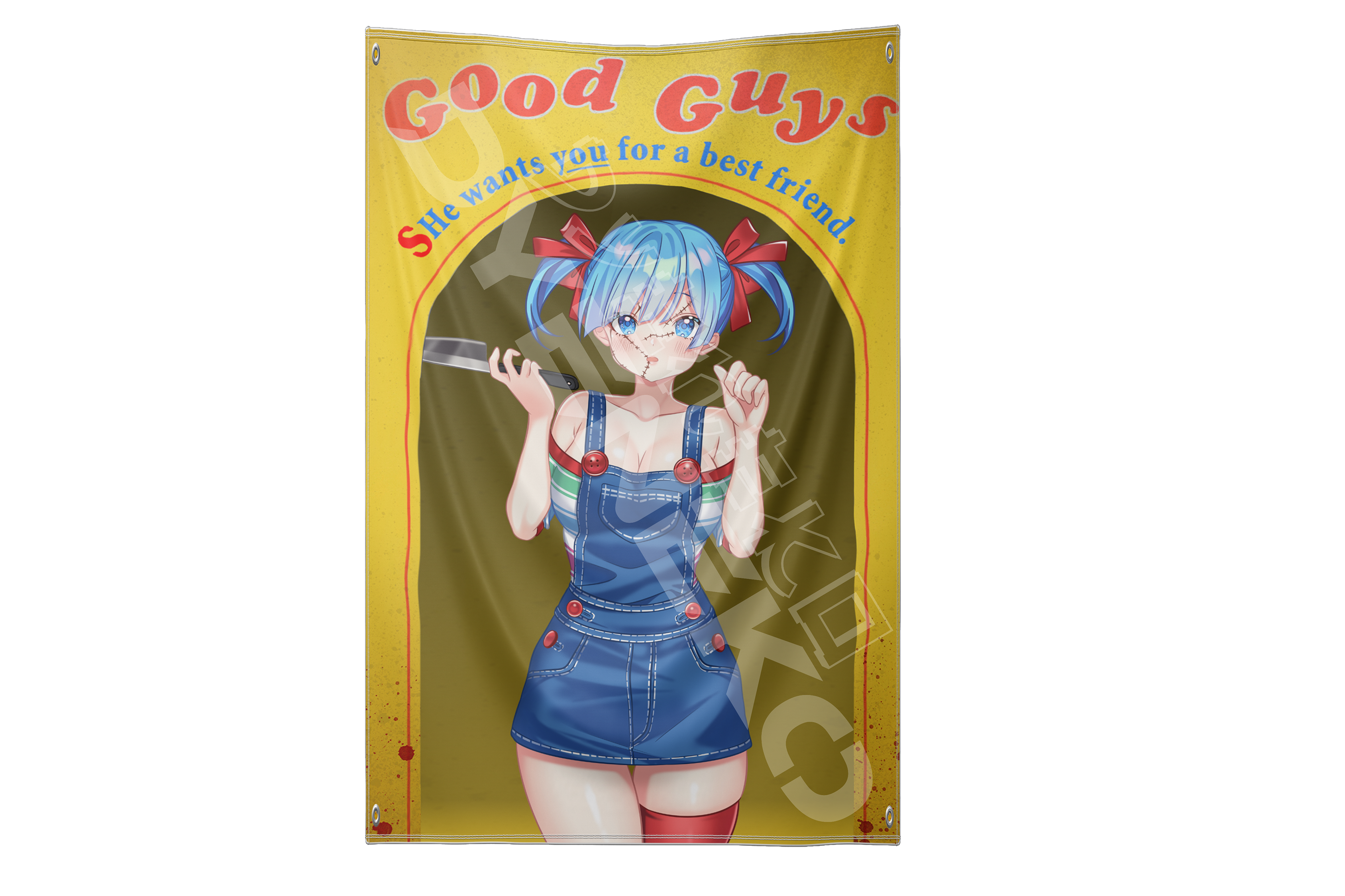 Horror Waifus Tapestry